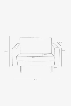 Amsterdam bouclé loveseat ecru