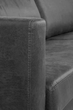 Amsterdam leer clean bank 2.5-zits zwart
