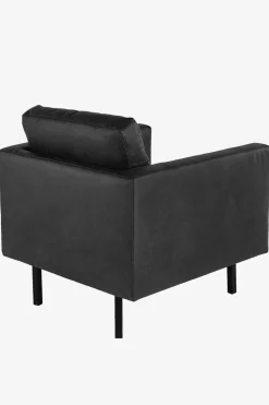 Amsterdam leer clean fauteuil zwart