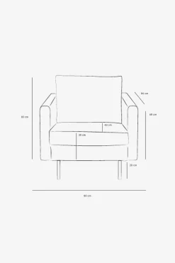 Amsterdam leer clean fauteuil zwart