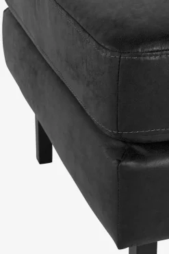 Amsterdam leer clean hocker zwart