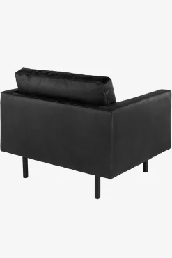 Amsterdam leer clean loveseat zwart