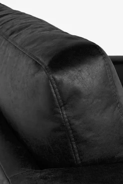 Amsterdam leer clean loveseat zwart