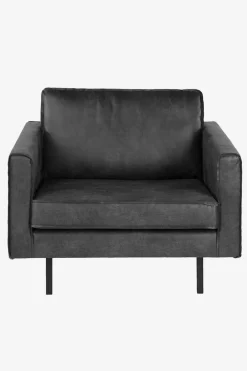 Amsterdam leer outside loveseat zwart