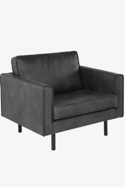 Amsterdam leer outside loveseat zwart
