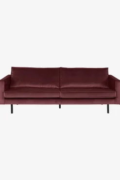 Amsterdam velvet bank 3-zits wine red
