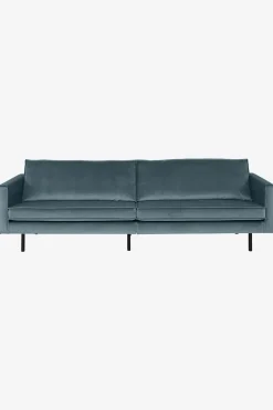Amsterdam velvet bank 4-zits grijs blauw