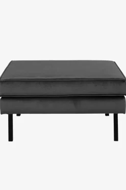 Amsterdam velvet hocker antraciet