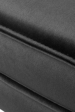 Amsterdam velvet hocker grijs