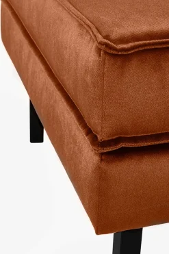 Amsterdam velvet hocker roest
