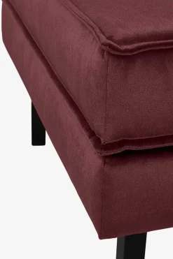 Amsterdam velvet hocker wine red