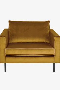 Amsterdam velvet loveseat oker