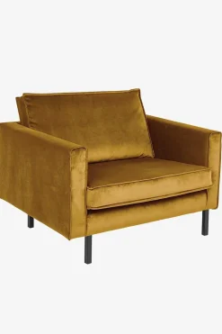 Amsterdam velvet loveseat oker