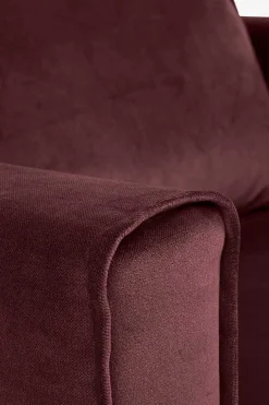Amsterdam velvet loveseat wine red