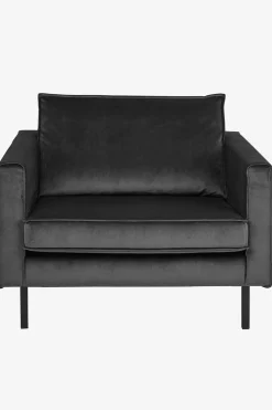 Amsterdam velvet loveseat antraciet