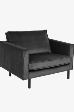 Amsterdam velvet loveseat antraciet