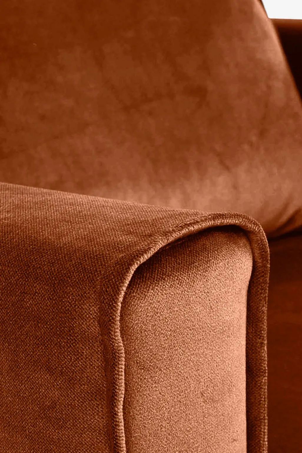 Amsterdam velvet loveseat roest