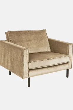 Amsterdam velvet loveseat sand