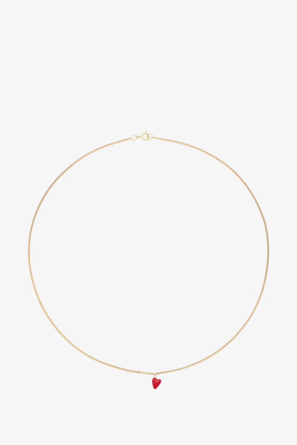Anna+Nina gold plated heart beat ketting
