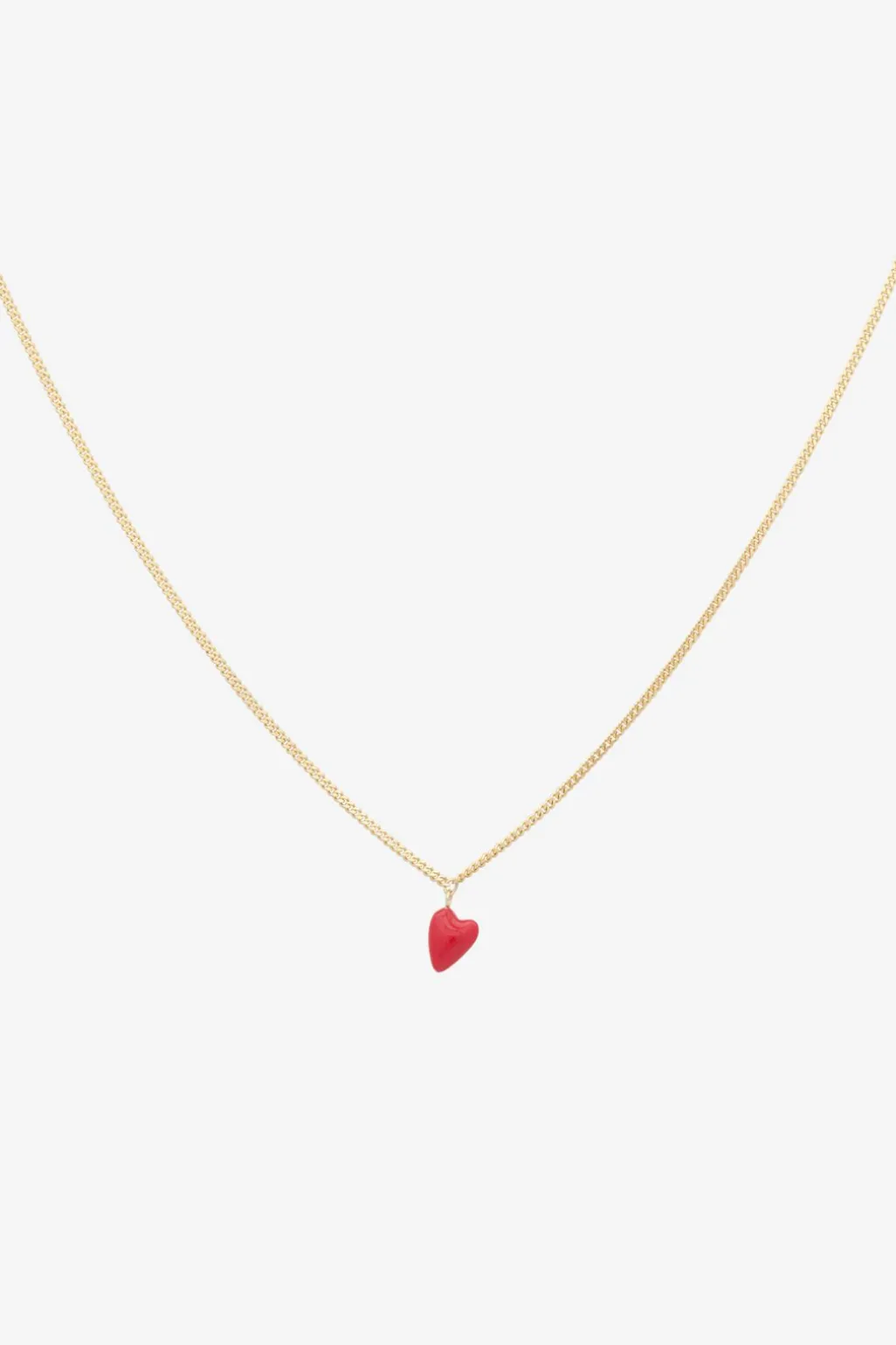Anna+Nina gold plated heart beat ketting