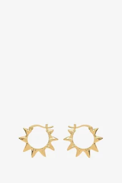 Anna+Nina goudkleurige small soleil hoop oorbellen