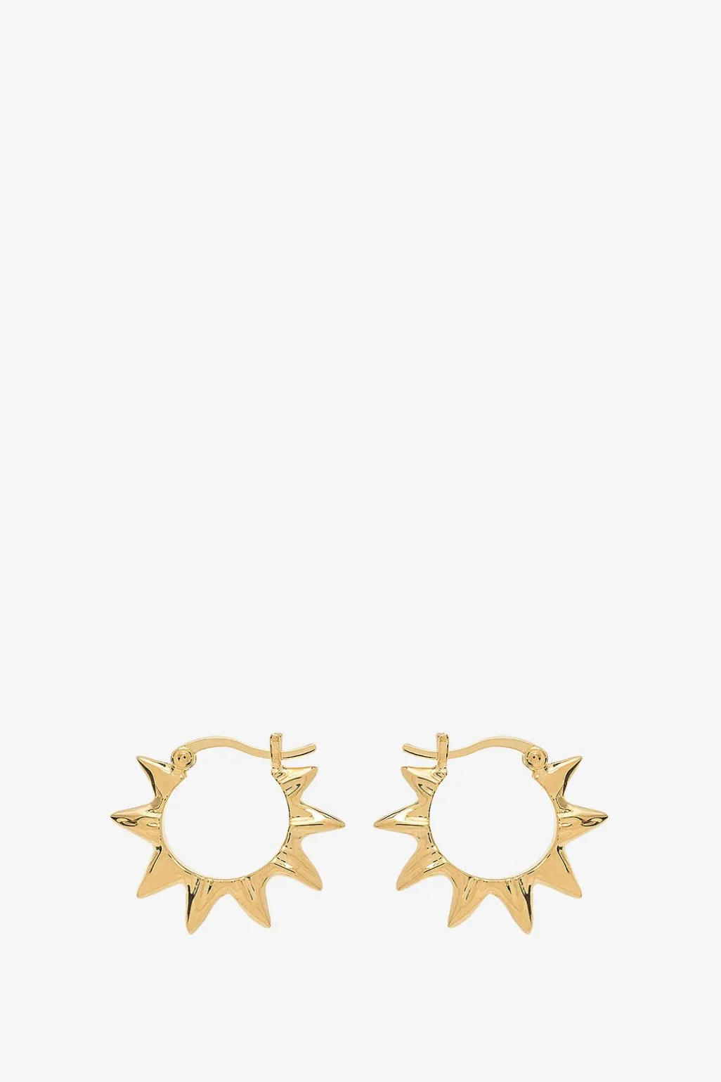 Anna+Nina goudkleurige small soleil hoop oorbellen