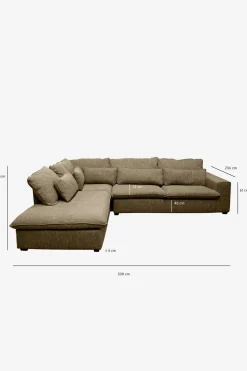 Baron bank 3.5-zits lounge links groen melee