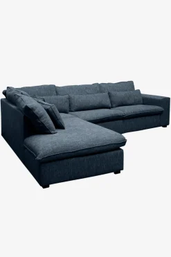 Baron bank 3.5-zits lounge links donkerblauw melee