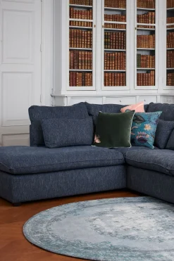 Baron bank 3.5-zits lounge links donkergrijs melee