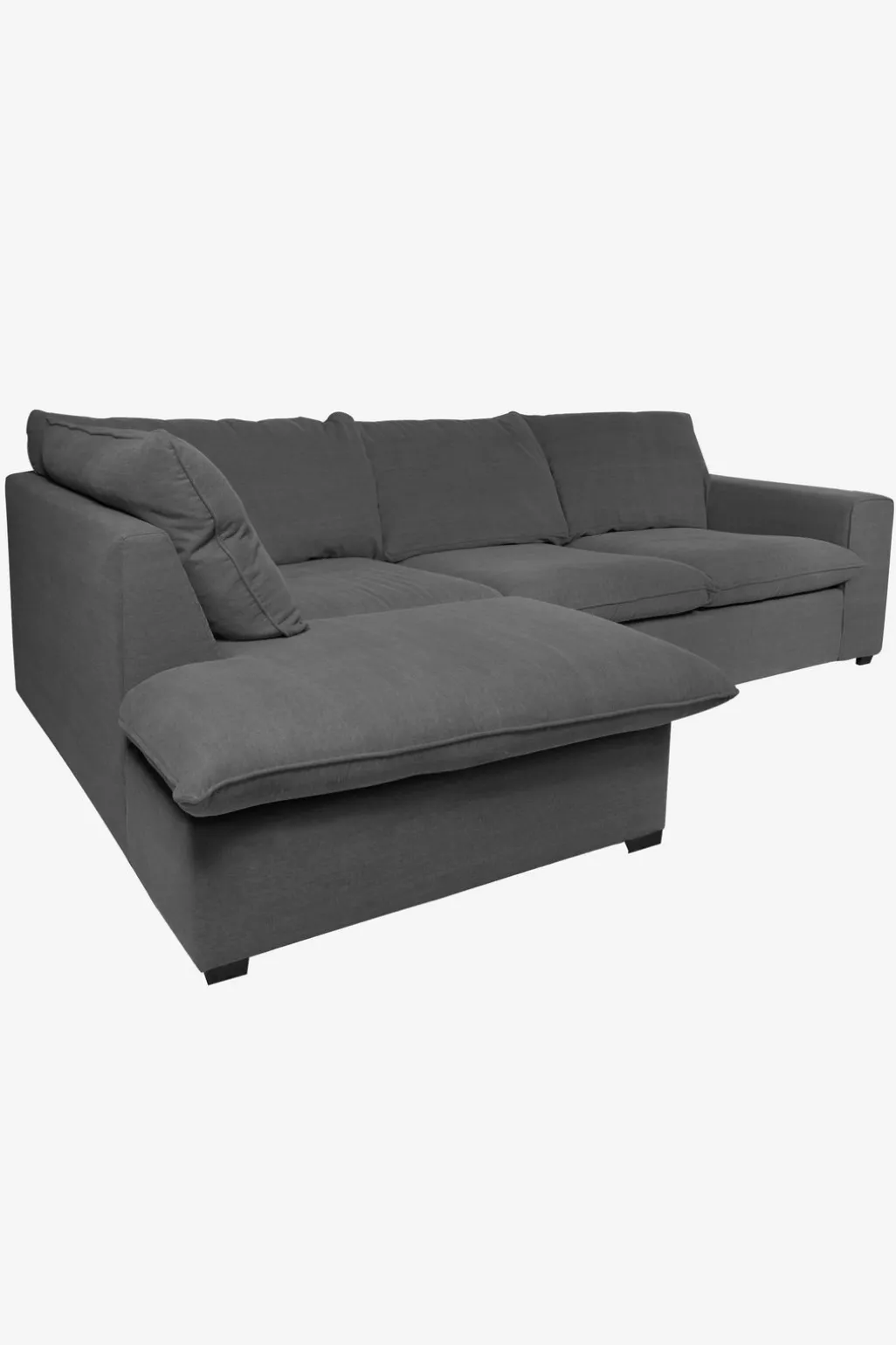 Baron bank 2.5-zits lounge links donkergrijs