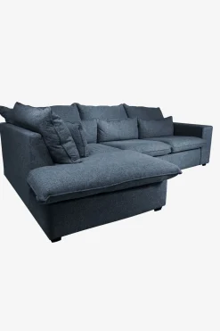Baron bank 2.5-zits lounge links donkerblauw melee