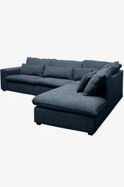 Baron bank 3.5-zits lounge rechts donkerblauw melee