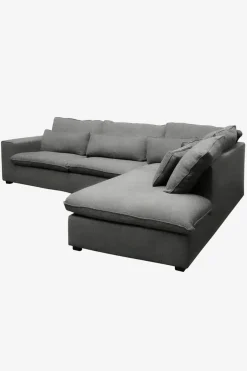 Baron bank 3.5-zits lounge rechts donkergrijs