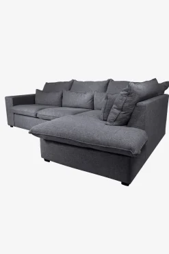 Baron bank 2.5-zits lounge rechts donkergrijs melee