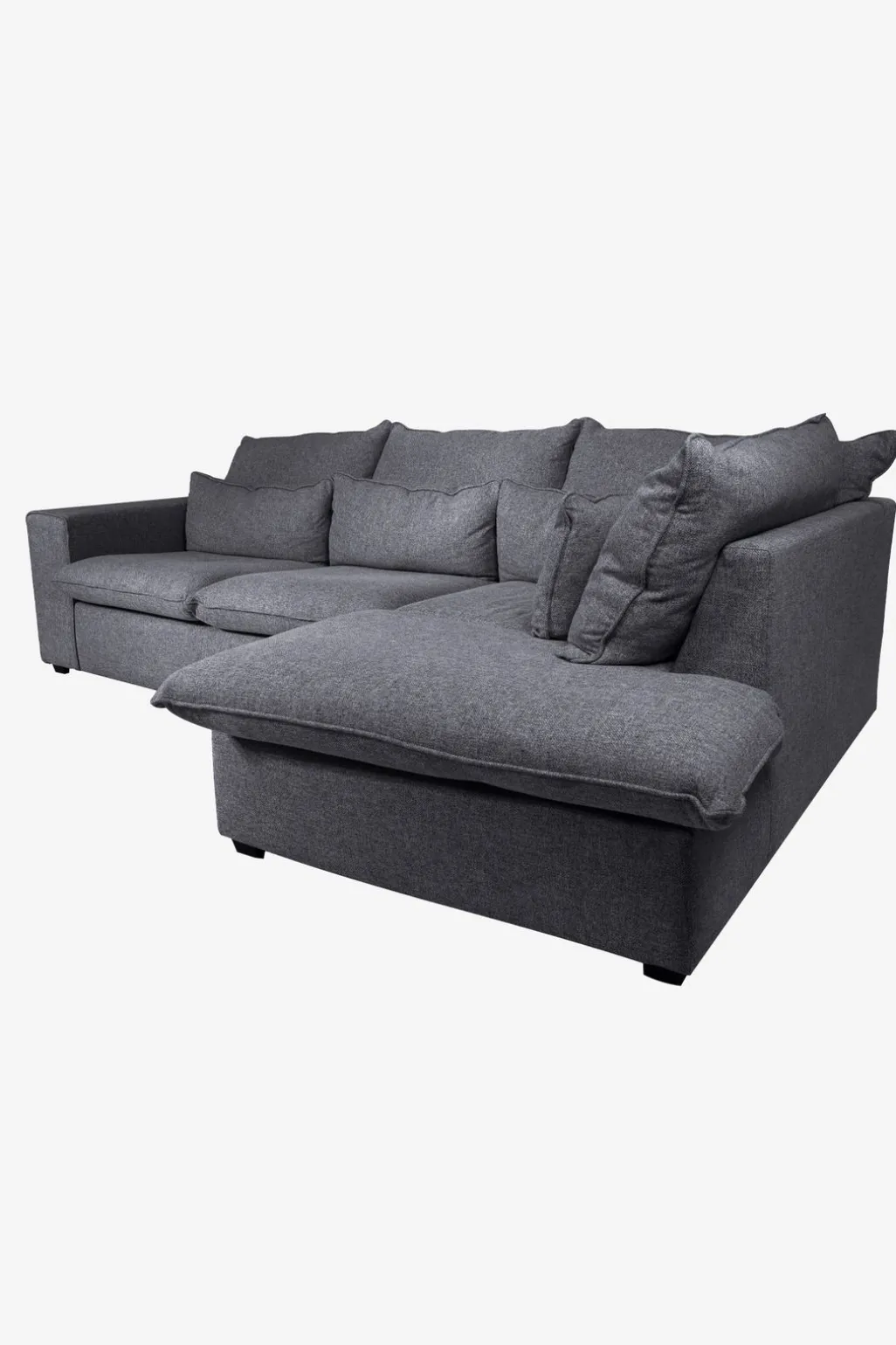 Baron bank 2.5-zits lounge rechts donkergrijs melee