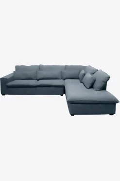 Baron bank 3.5-zits lounge rechts donkerblauw