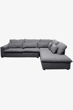 Baron bank 3.5-zits lounge rechts donkergrijs melee
