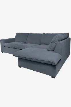 Baron bank 2.5-zits lounge rechts donkerblauw