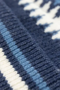 BARTS blauwe beanie met strepen