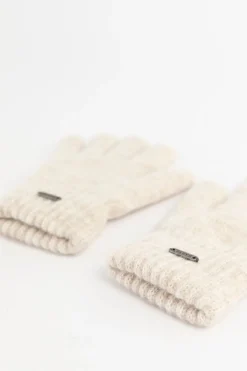 BARTS off white gebreide handschoenen