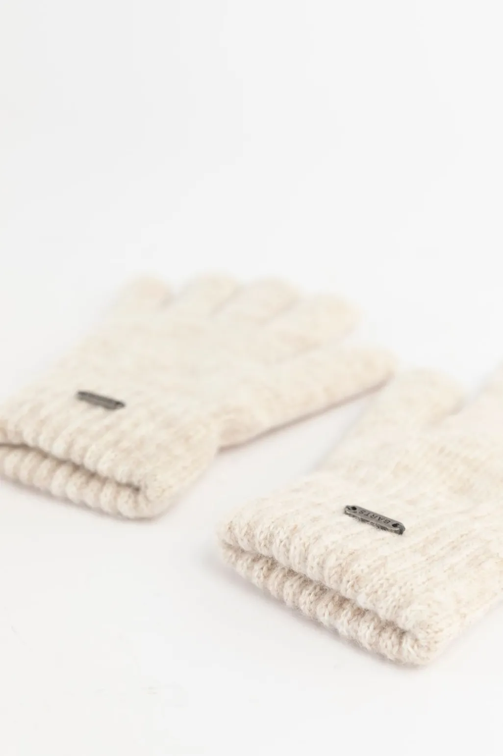 BARTS off white gebreide handschoenen