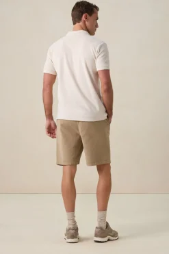 Beige badstof polo