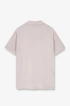 Beige badstof polo