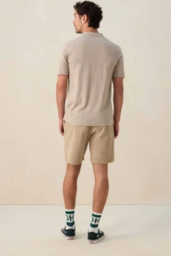 Beige corduroy short