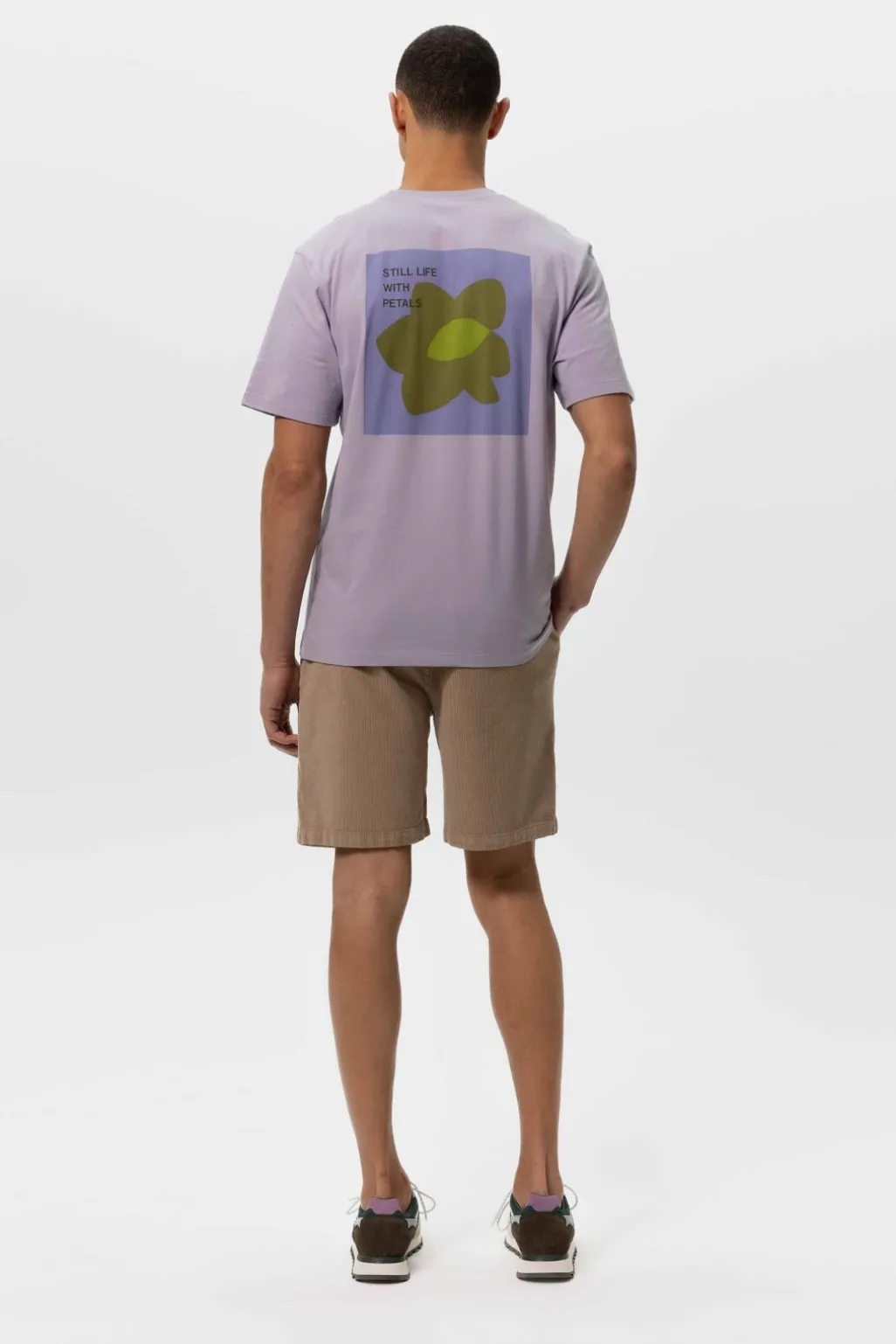 Beige corduroy shorts met aantrekkoord