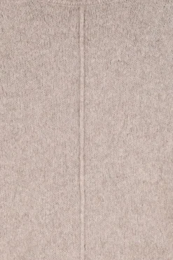 Beige gebreide trui met turtle neck