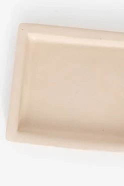 Beige glazed aardewerk schaaltje