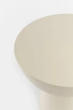 Beige keramieken mushroom bijzettafel
