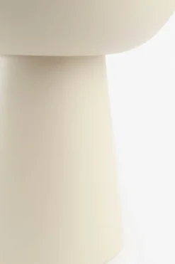 Beige keramieken mushroom bijzettafel