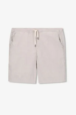 Beige linnen herringbone short